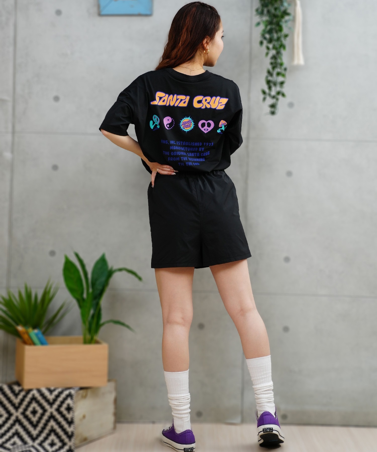 SANTACRUZ サンタクルーズ レディース ラッシュガード Tシャツ 半袖