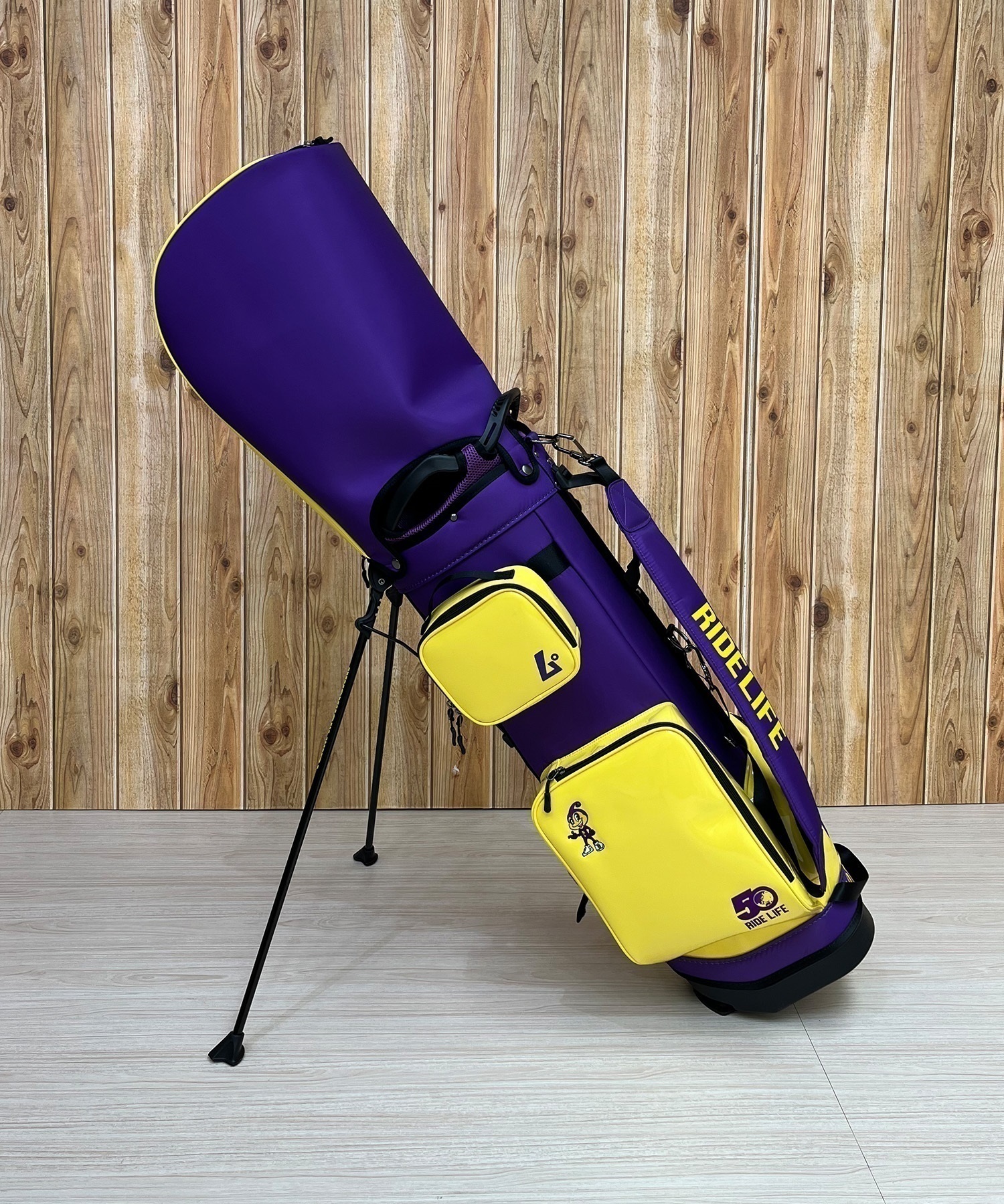 ムラサキスポーツ 50周年記念 スタンドキャディバッグ ゴルフバッグ