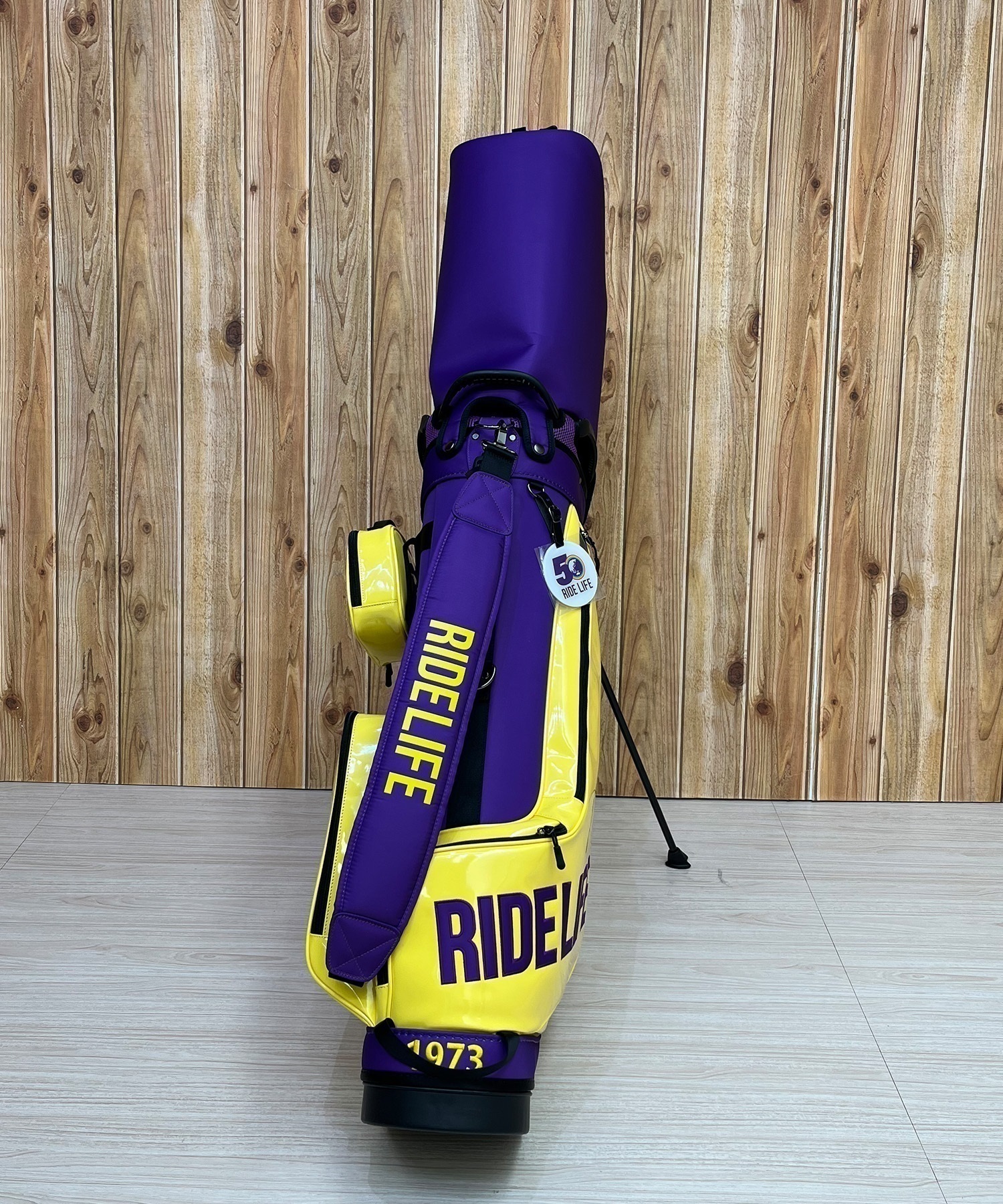 ムラサキスポーツ 50周年記念 スタンドキャディバッグ ゴルフバッグ