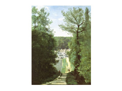 ヴィル＝ダヴレー 牧草地からコローの家へと続く道 | 村内美術館 家具