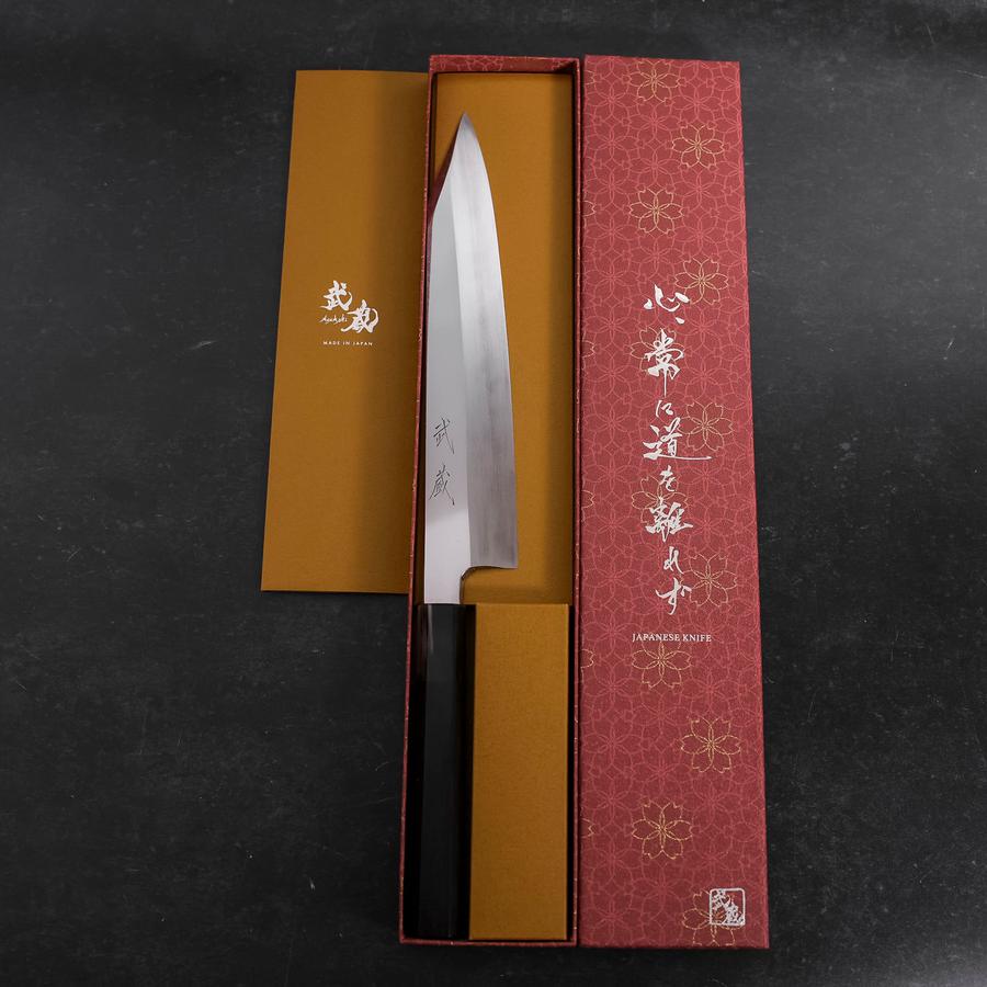 切付牛刀 VG-10 鏡面 黒檀水牛柄 240mm – MUSASHI