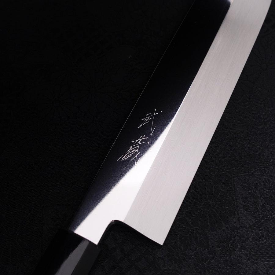 薄刃(関東) 銀三本焼 鏡面 黒檀水牛柄 180mm – MUSASHI