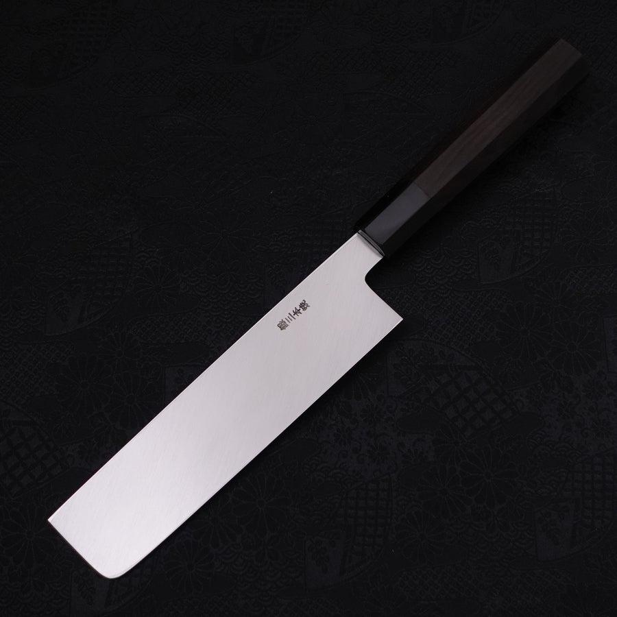 薄刃(関東) 銀三本焼 鏡面 黒檀水牛柄 180mm – MUSASHI