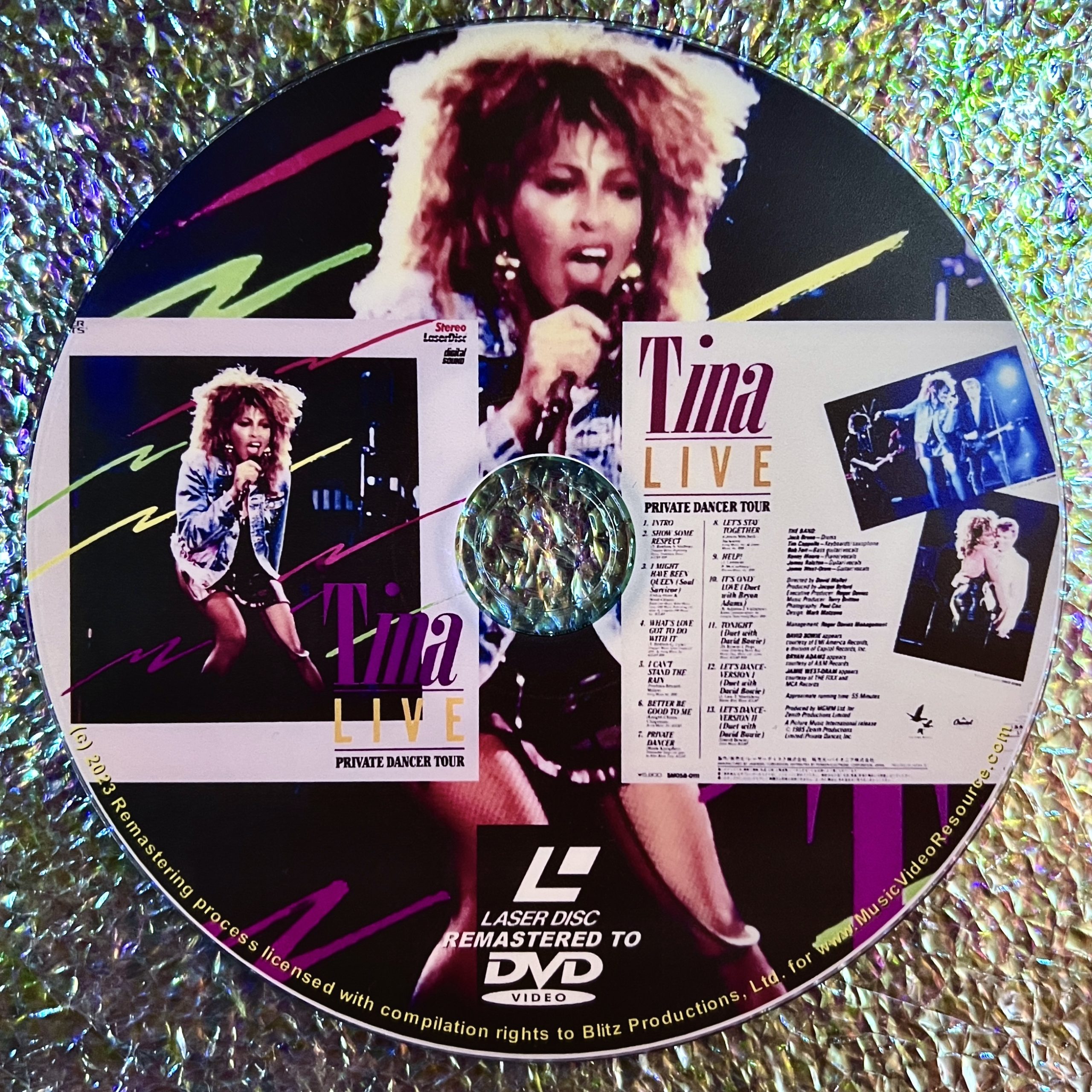 TINA TURNER LIVE PRIVATE DANCER TOUR DVD (1985) (Remastered from