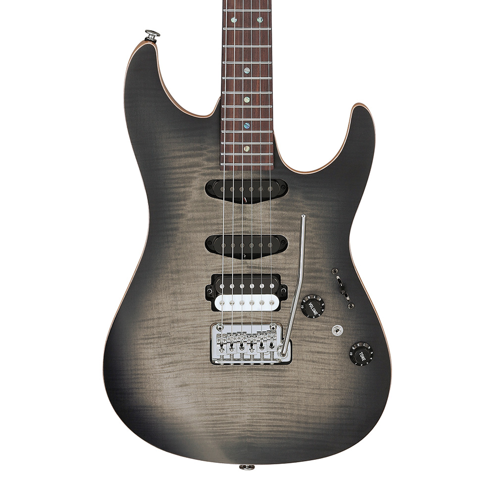 Ibanez TQM2-CUF (Charcoal Black Burst Flat) [Tom Quayle Signature