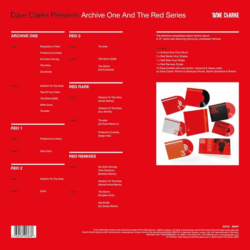 Archive One / Red Series, Dave Clarke – box set – Music Mania