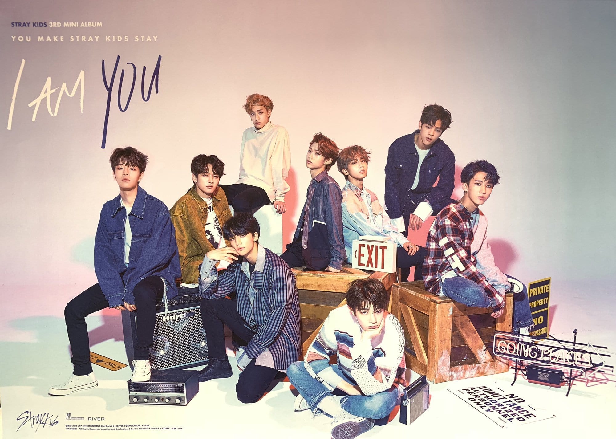 STRAY KIDS | 3RD MINI ALBUM [ I AM YOU ] | POSTER ONLY - Music Plaza