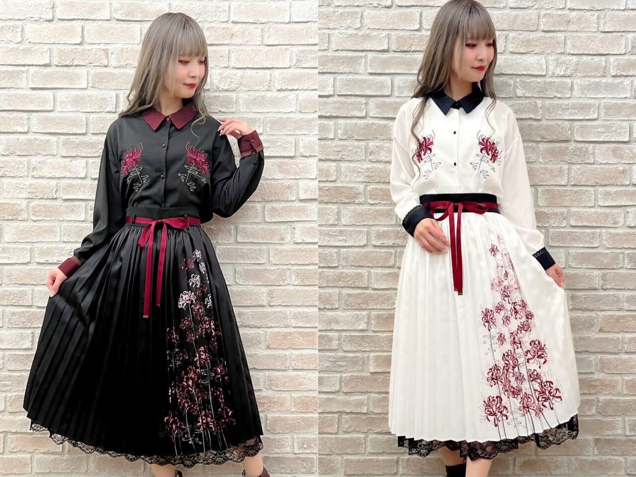 彼岸花柄・刺繍アイテムはaxes femme初♡ 彼岸花シリーズのアイテムを