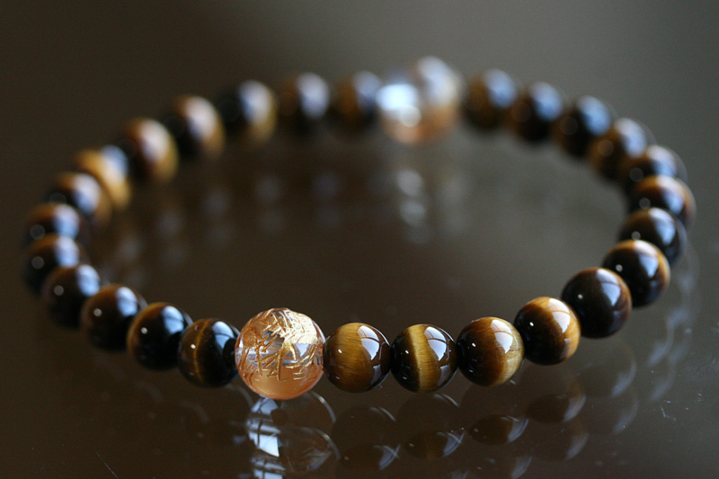 金彫り 龍鳳凰（りゅうほうおう）パワーストーンブレスレット