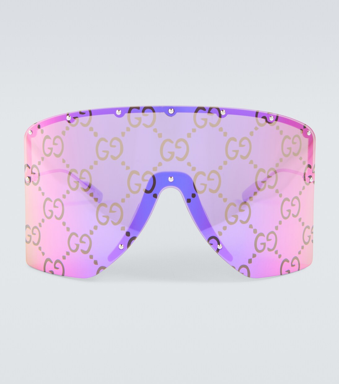 Mask-frame sunglasses in purple - Gucci | Mytheresa