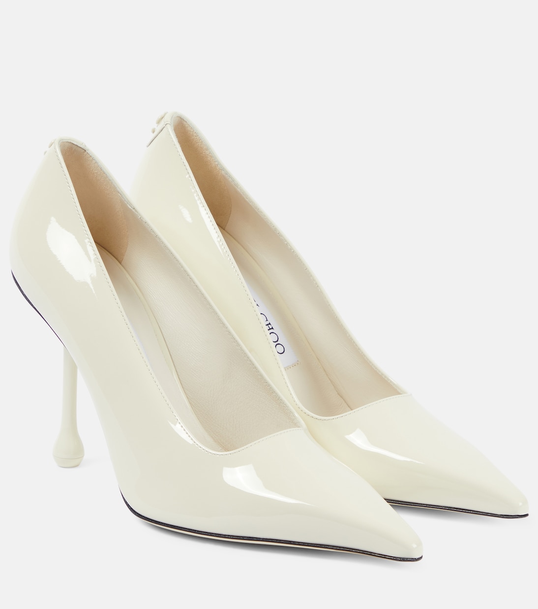 Ixia 95 patent leather pumps in white - Jimmy Choo | Mytheresa