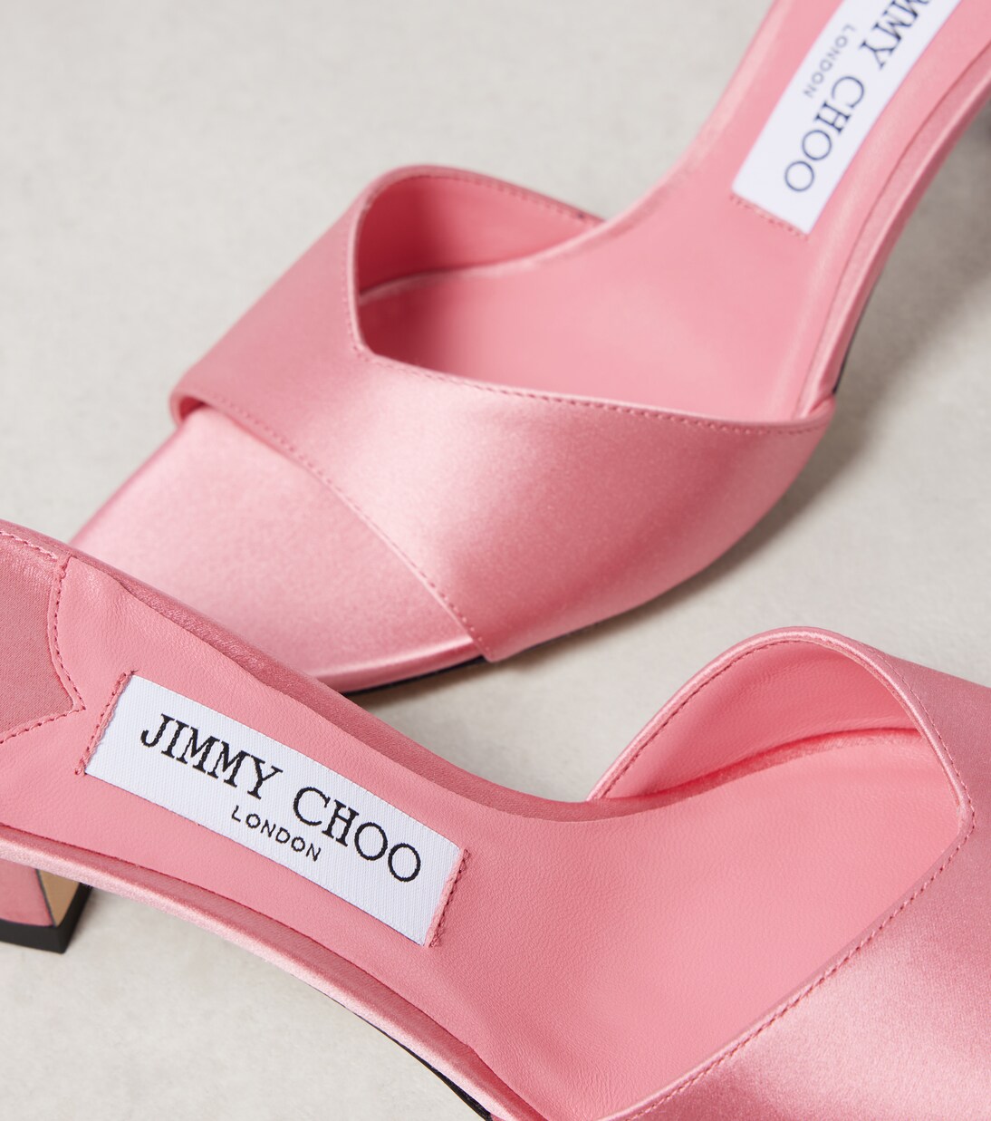 Skye 70 satin mules in pink - Jimmy Choo | Mytheresa