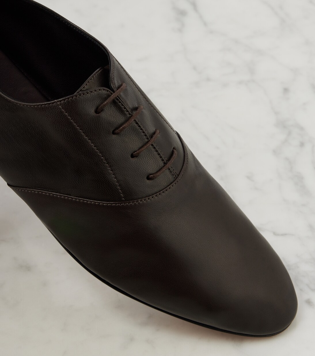 Awar Lace Up leather Oxford shoes in brown - The Row | Mytheresa