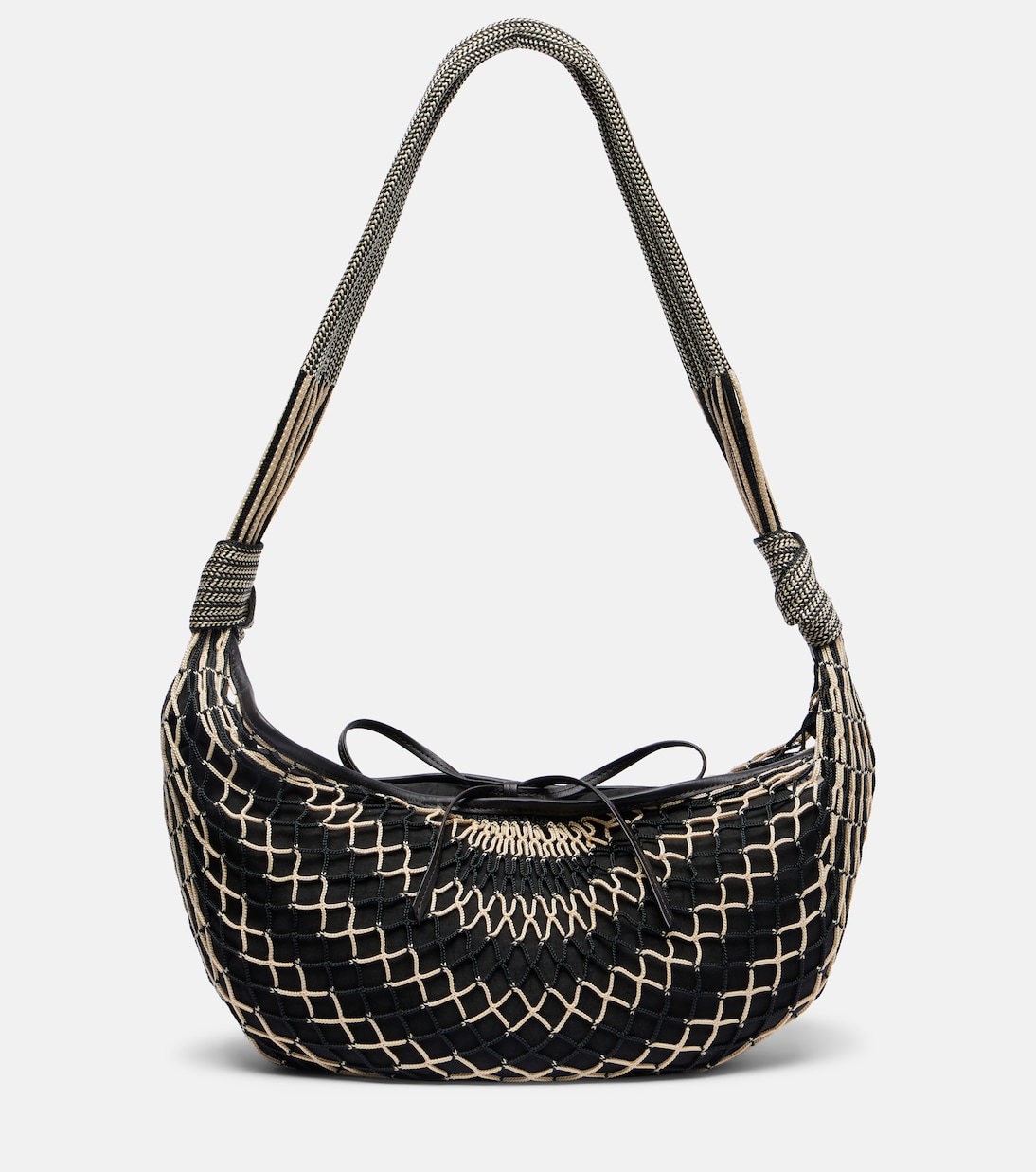 x Filt Croissant mesh shoulder bag in black - Lemaire | Mytheresa