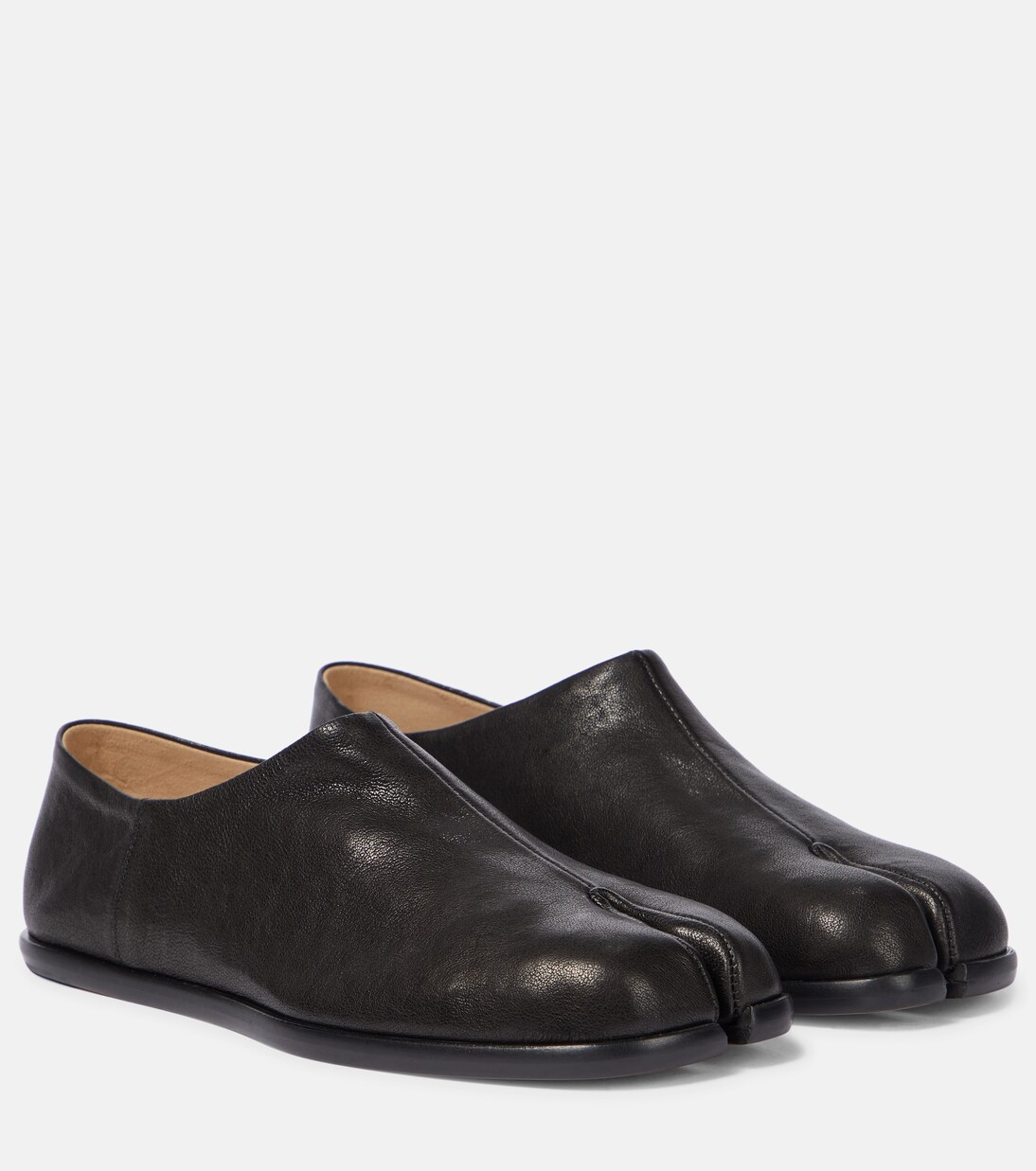 Tabi leather loafers in black - Maison Margiela | Mytheresa