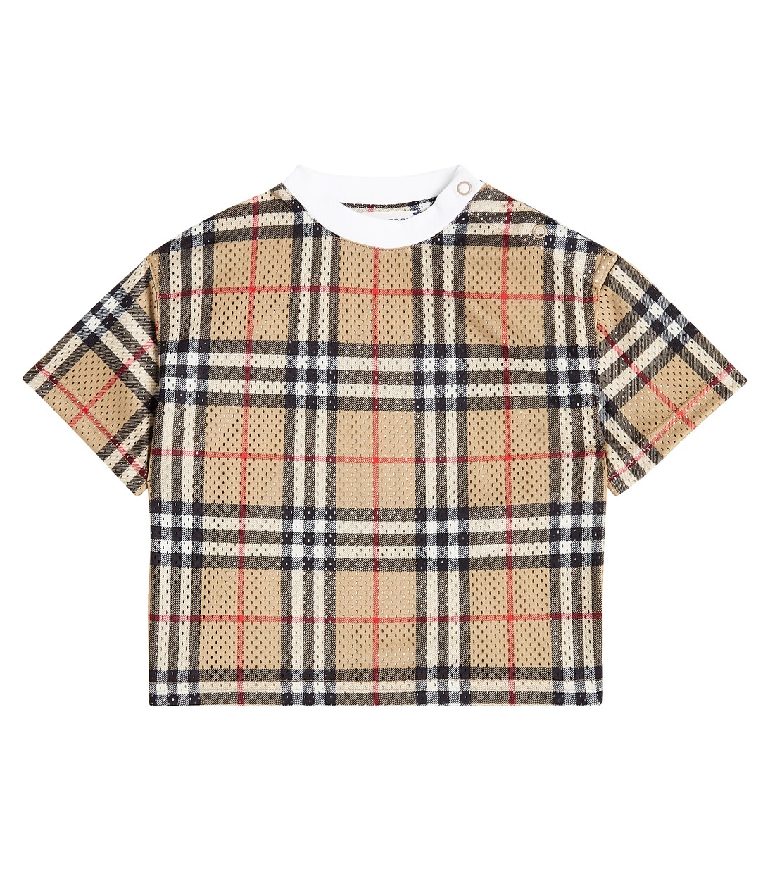 Baby Burberry Check T-shirt in multicoloured - Burberry Kids