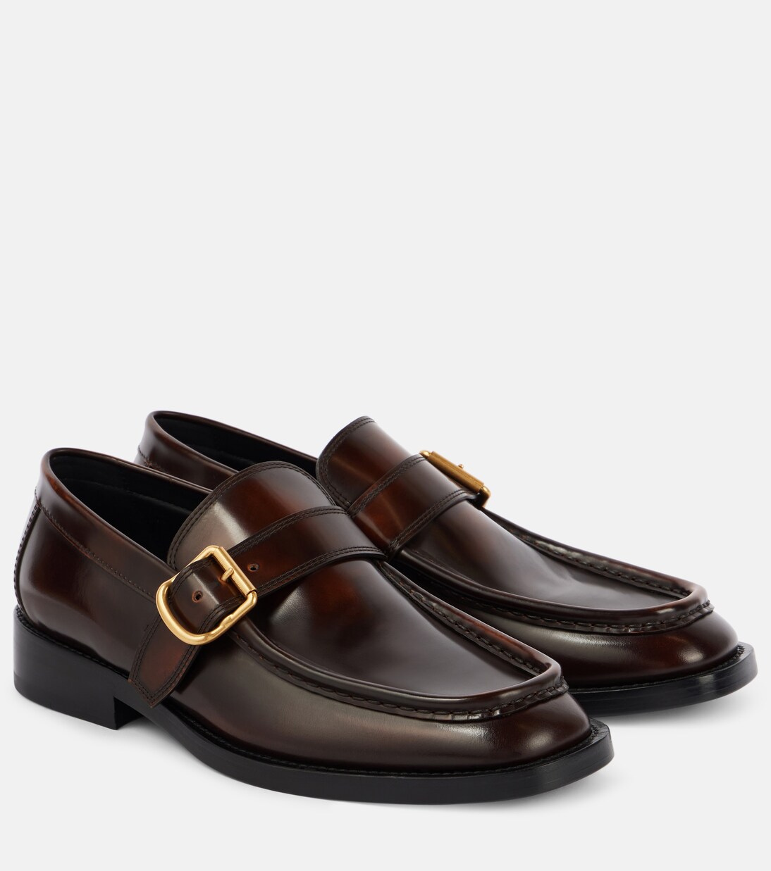 Leather loafers in brown - Dries Van Noten | Mytheresa