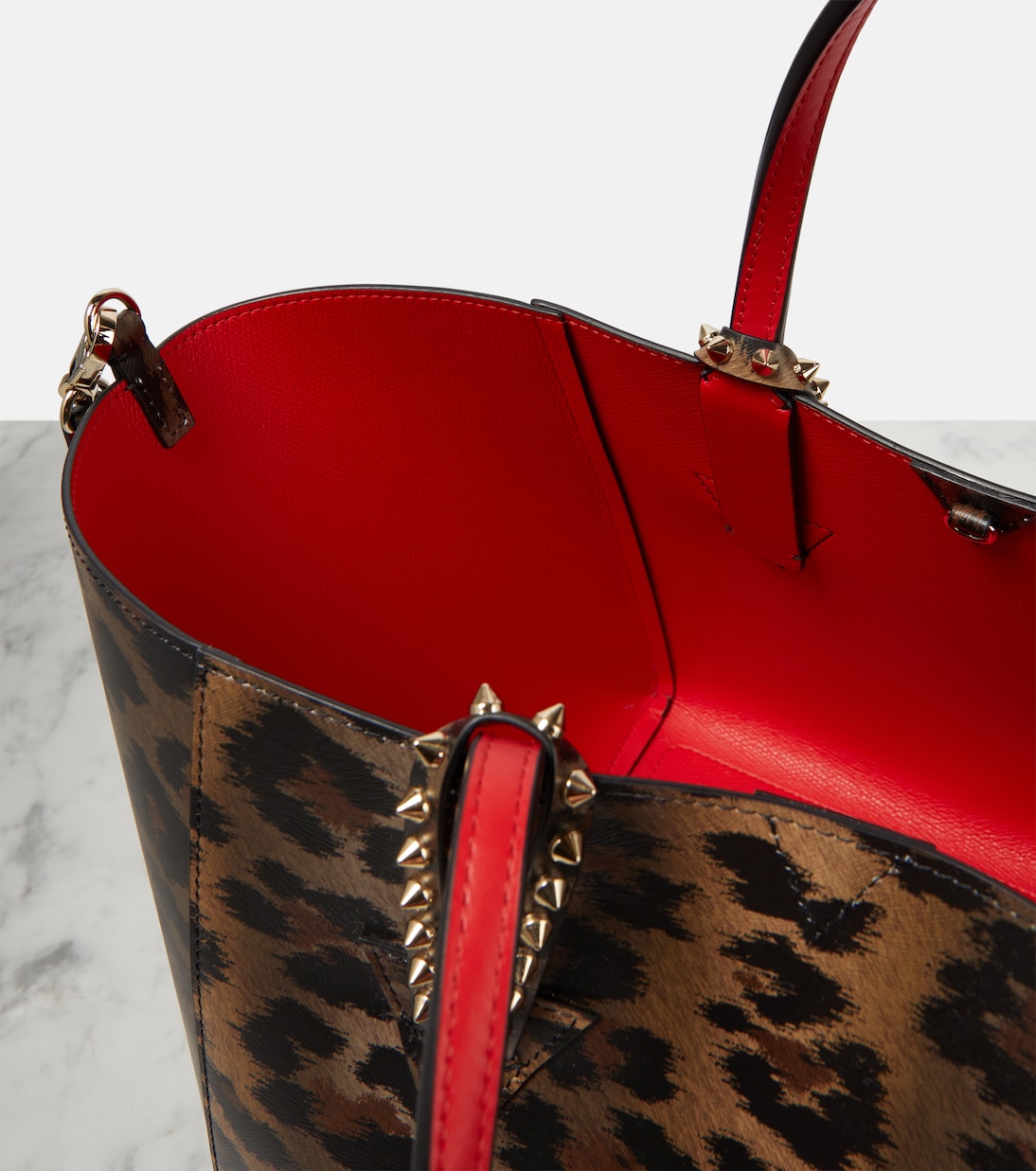 Cabachic Small leopard-print tote bag in multicoloured - Christian