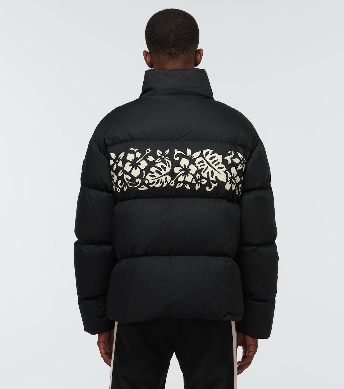 8 Moncler Palm Angels Idyllwild down-filled jacket in black