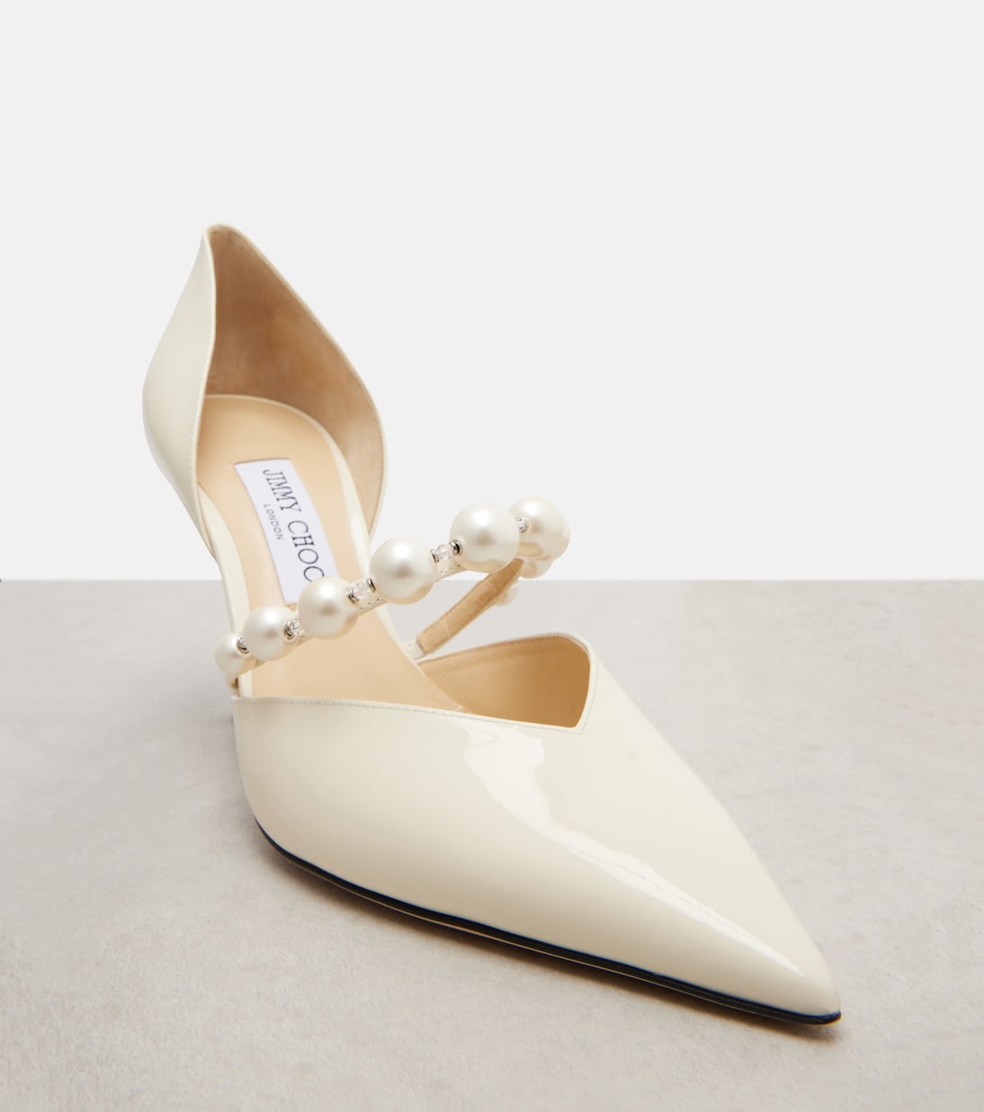 Aurelie 85 patent leather pumps in white - Jimmy Choo | Mytheresa