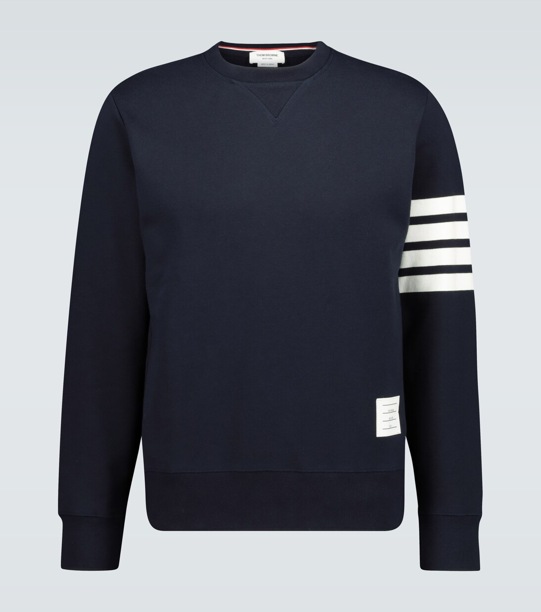 4-Bar cotton classic sweatshirt in blue - Thom Browne | Mytheresa