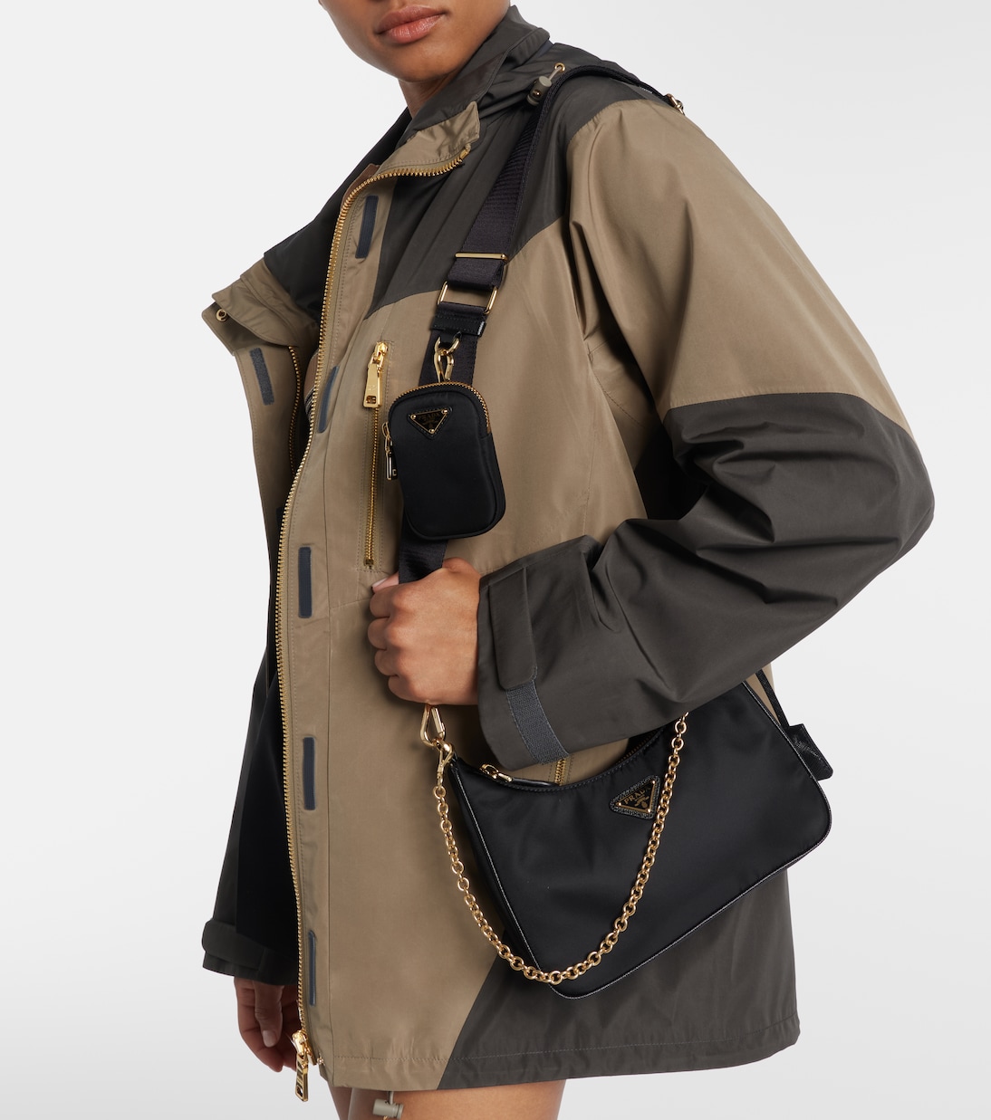 Prada Re-Edition 2005 Re-Nylon shoulder bag in black - Prada