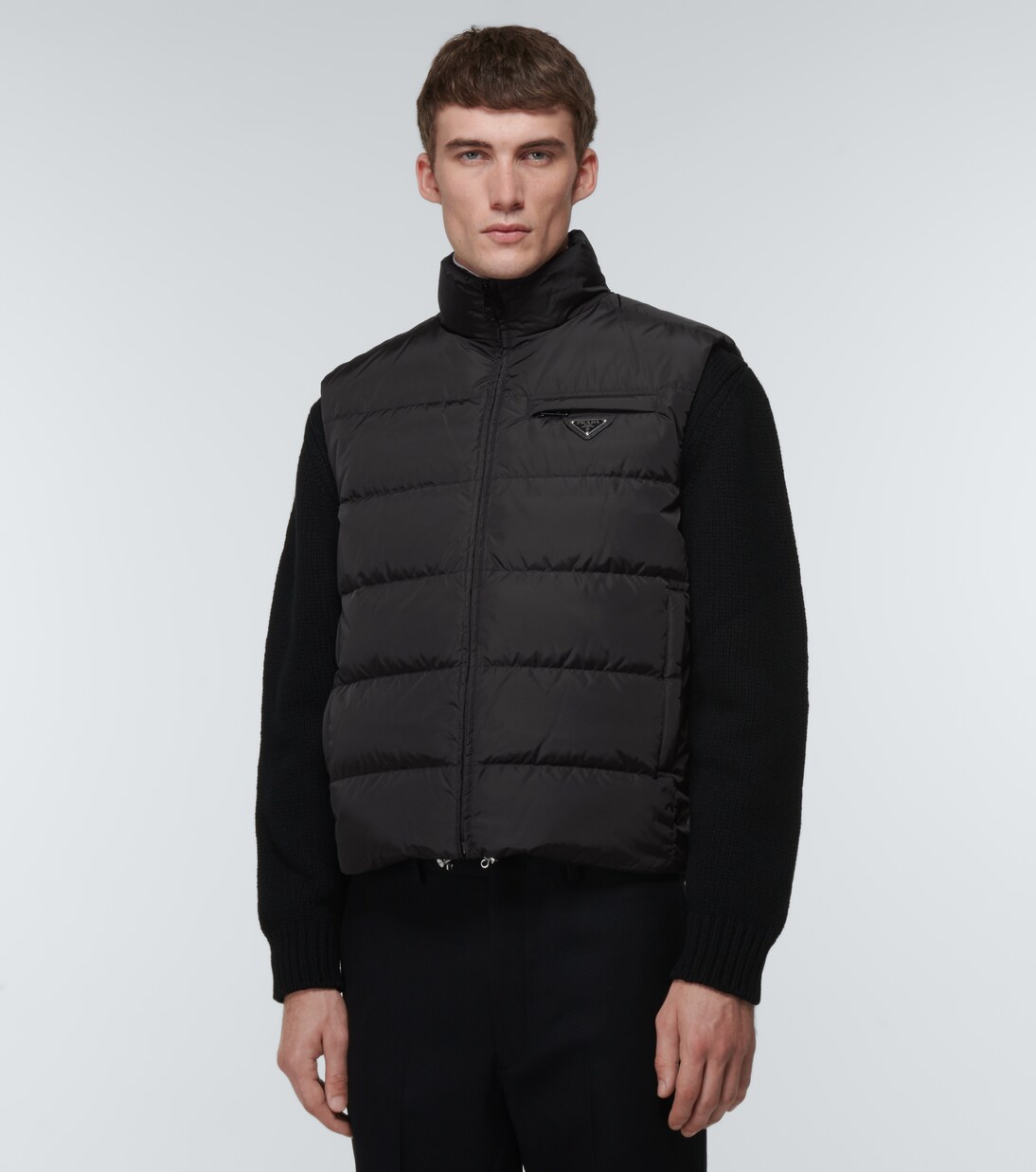 Re-Nylon padded vest in black - Prada | Mytheresa