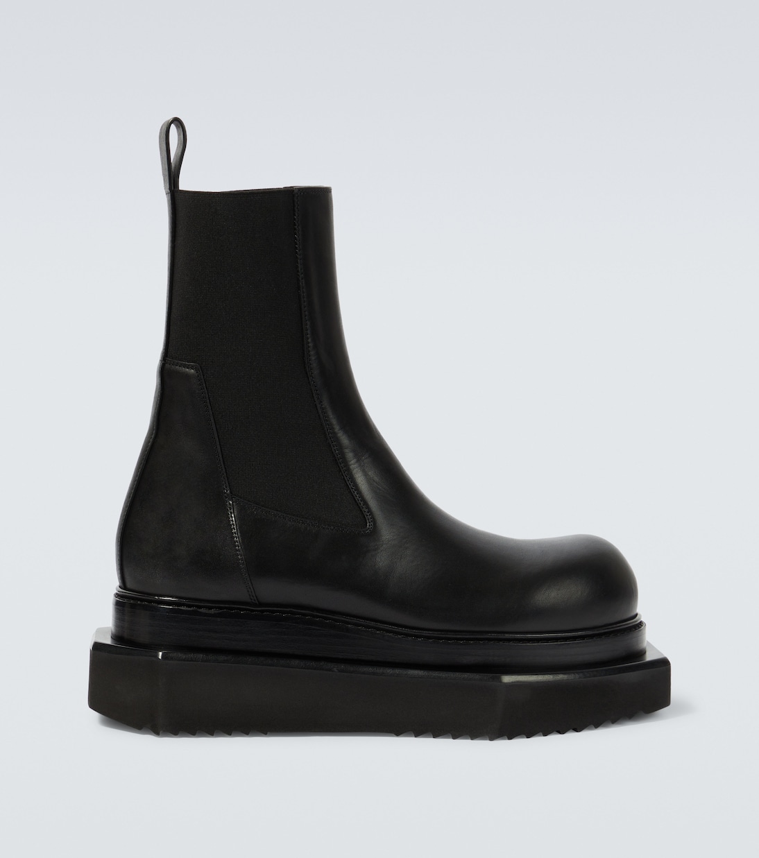 Beatle Turbo Cyclops leather ankle boots in black - Rick Owens