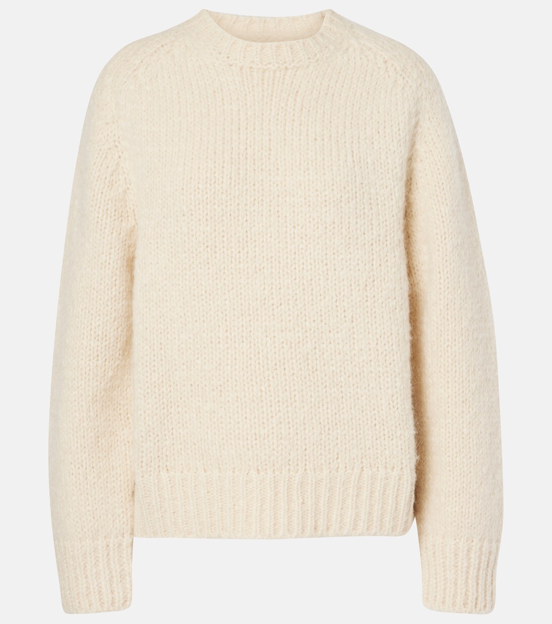 Mohair and wool-blend sweater in white - Jil Sander | Mytheresa