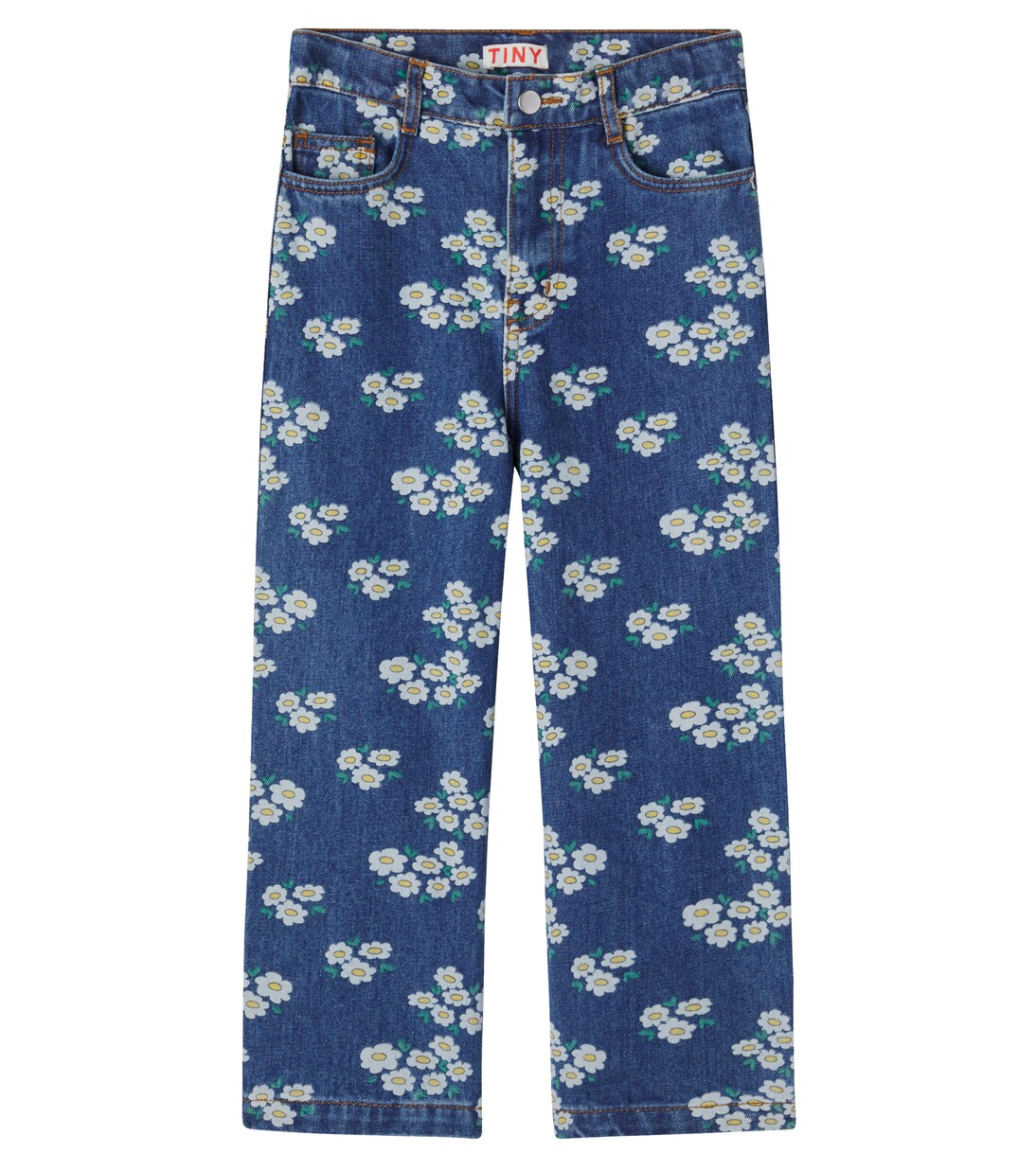 Blossoms floral jeans in blue - Tinycottons | Mytheresa