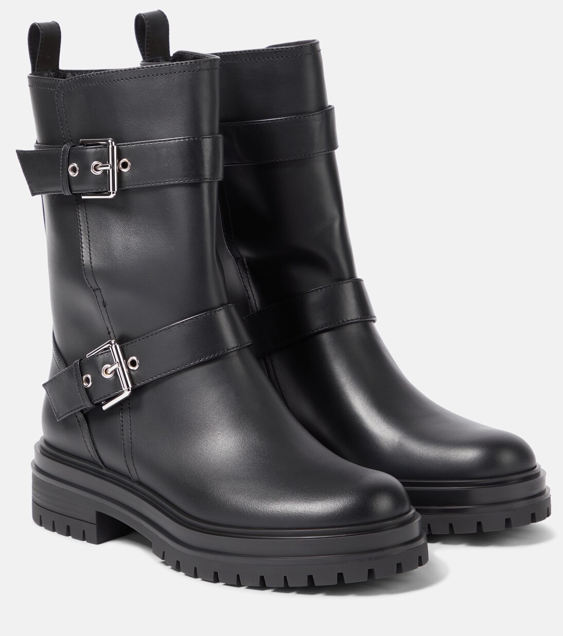 Thiago leather ankle boots in black - Gianvito Rossi | Mytheresa