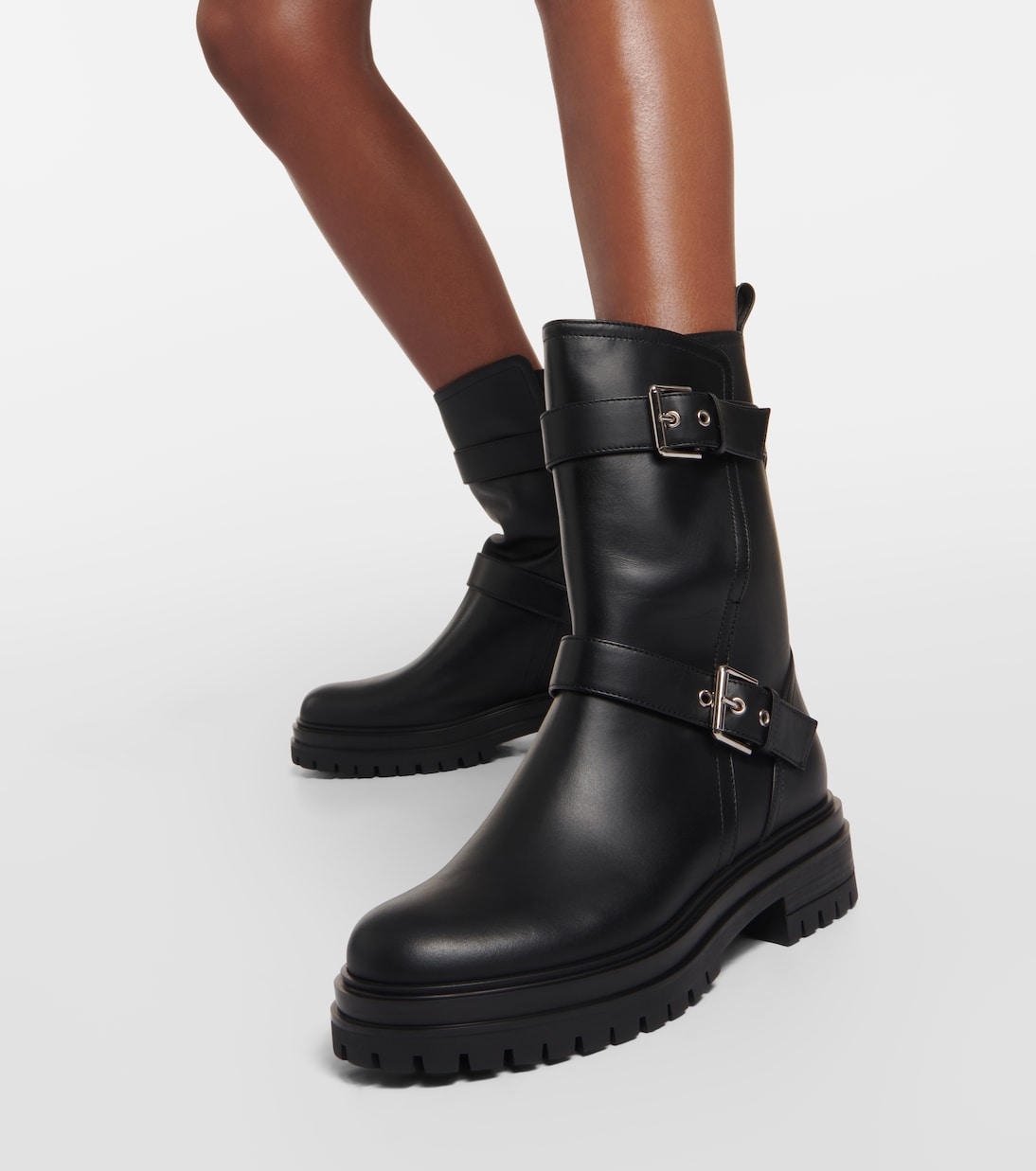 Thiago leather ankle boots in black - Gianvito Rossi | Mytheresa