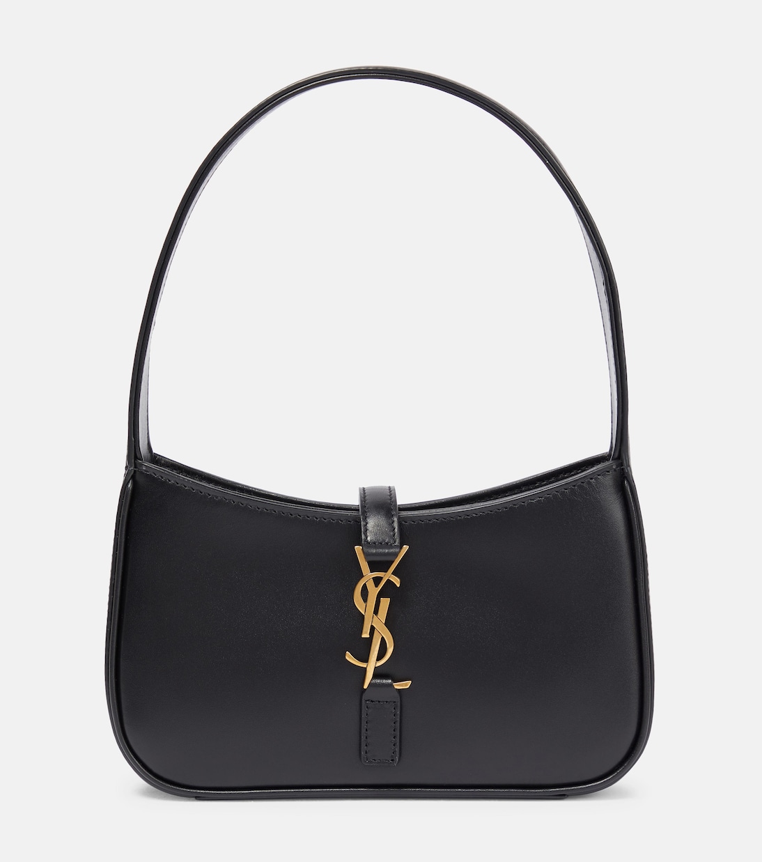 Le 5 à 7 Mini leather shoulder bag in black - Saint Laurent