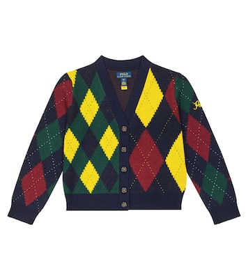 Argyle wool cardigan in multicoloured - Polo Ralph Lauren Kids