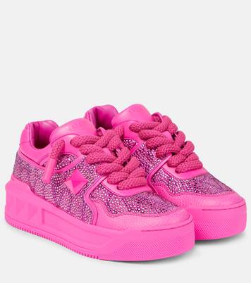 One Stud XL Toile Iconographe platform sneakers in pink