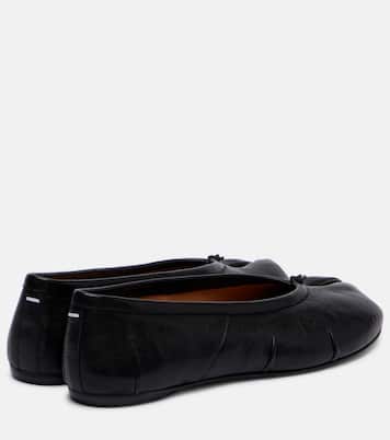 Tabi New leather ballet flats in black - Maison Margiela | Mytheresa