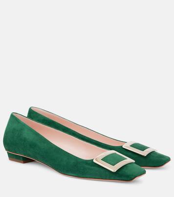 Belle Vivier 25 suede pumps in green - Roger Vivier | Mytheresa