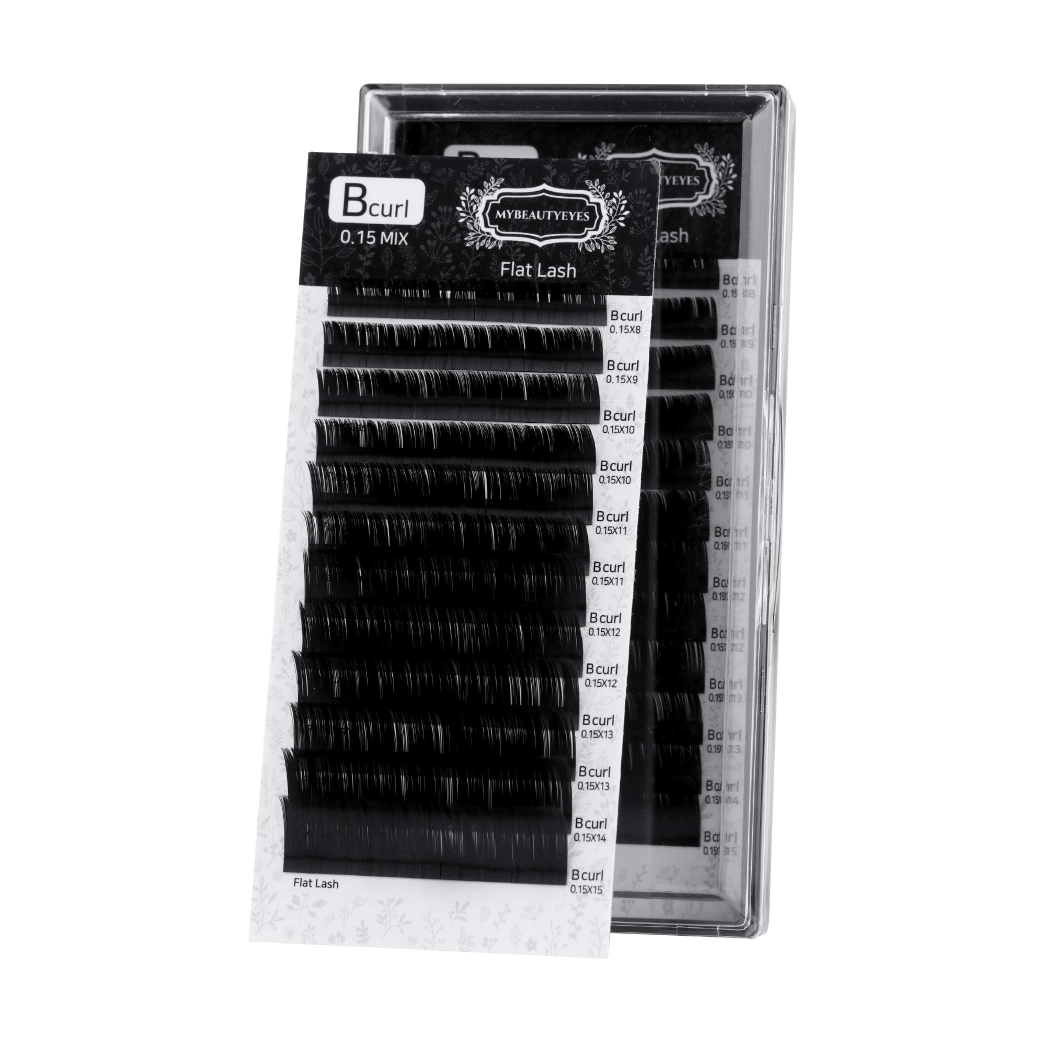 まつげエクステ ラッシュ / フラットラッシュ Bカール / T 0.10~0.20mm