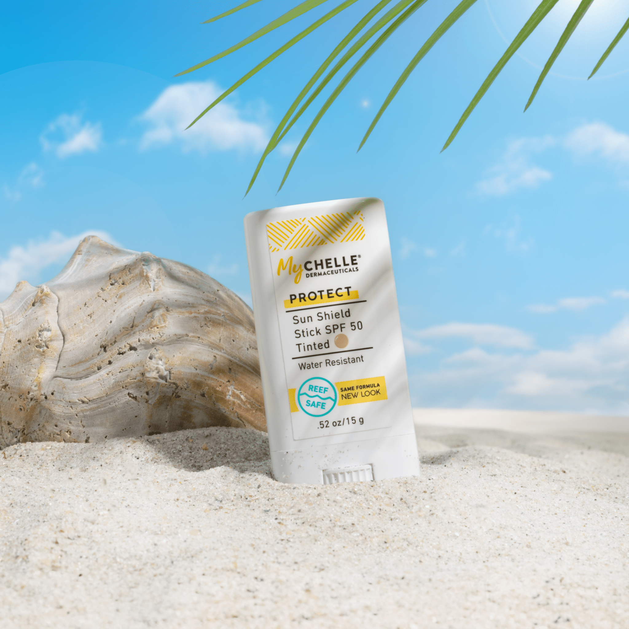 Sun Shield Stick SPF 50 Tinted - Mineral Sunscreen Stick | MyCHELLE