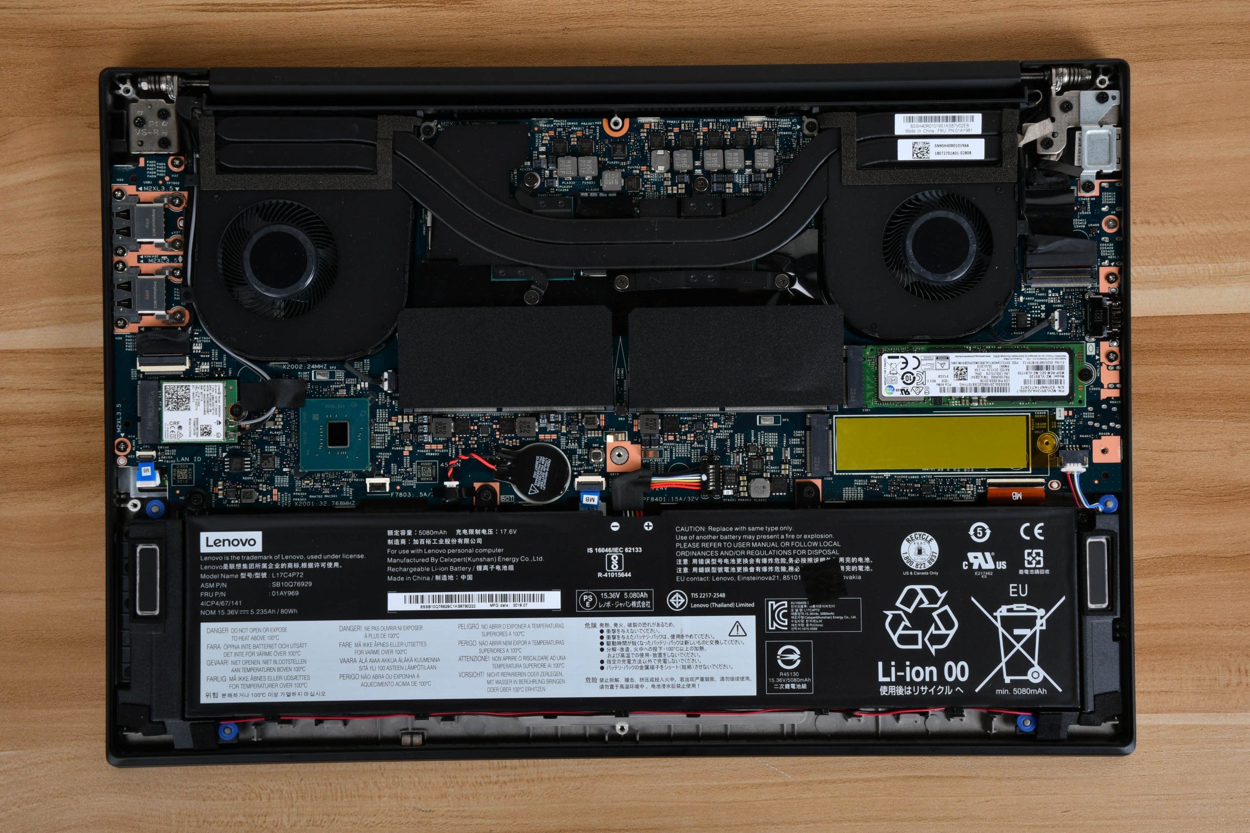 Lenovo ThinkPad X1 Extreme Disassembly (RAM, SSD upgrade options