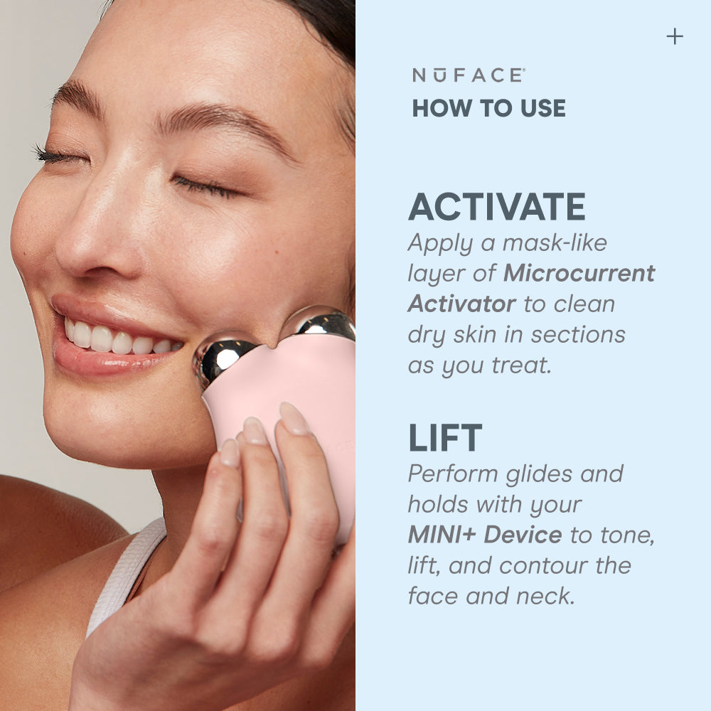 MINI+ Portable Microcurrent Facial Toning Kit | NuFACE