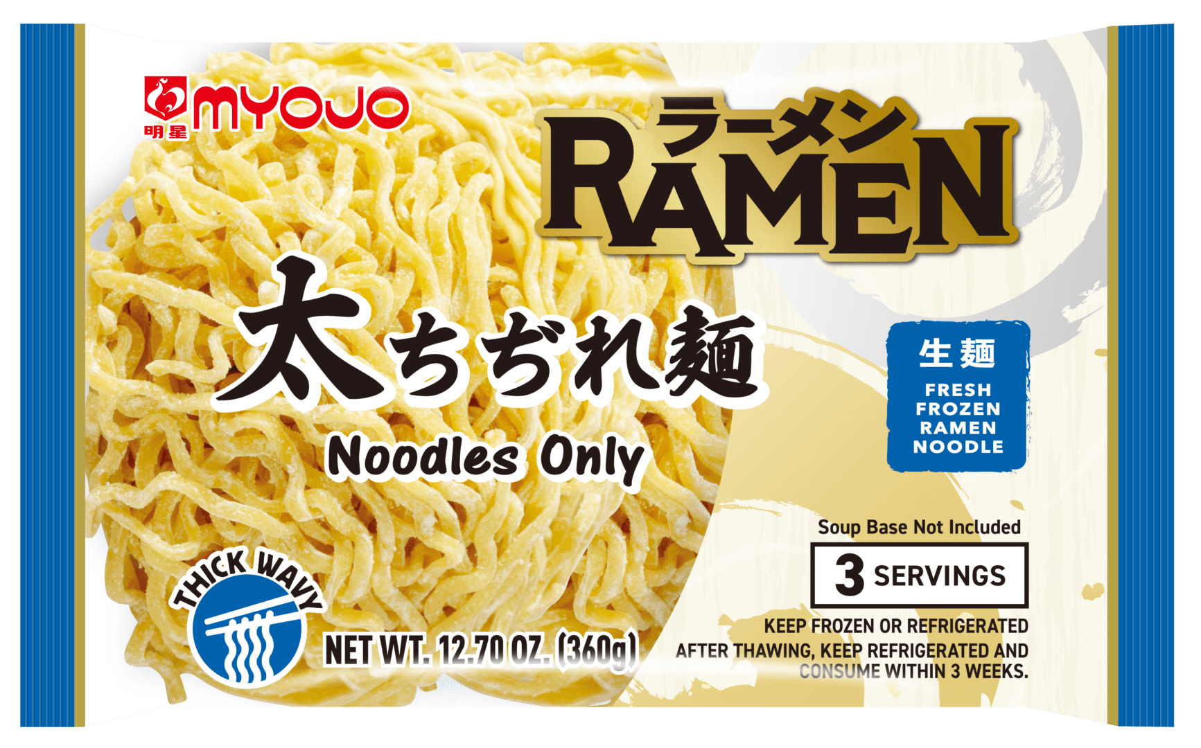 Noodles Only Thick Wavy - Myojo USA