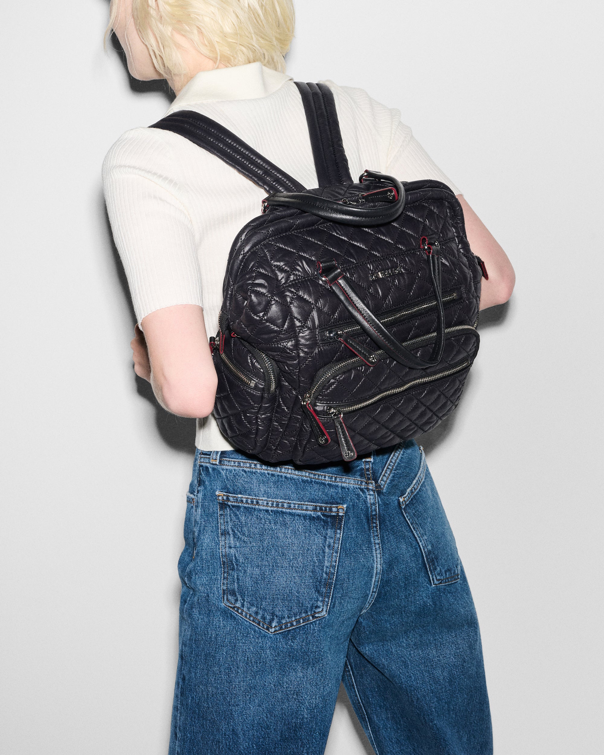 Black Crosby Frame Backpack