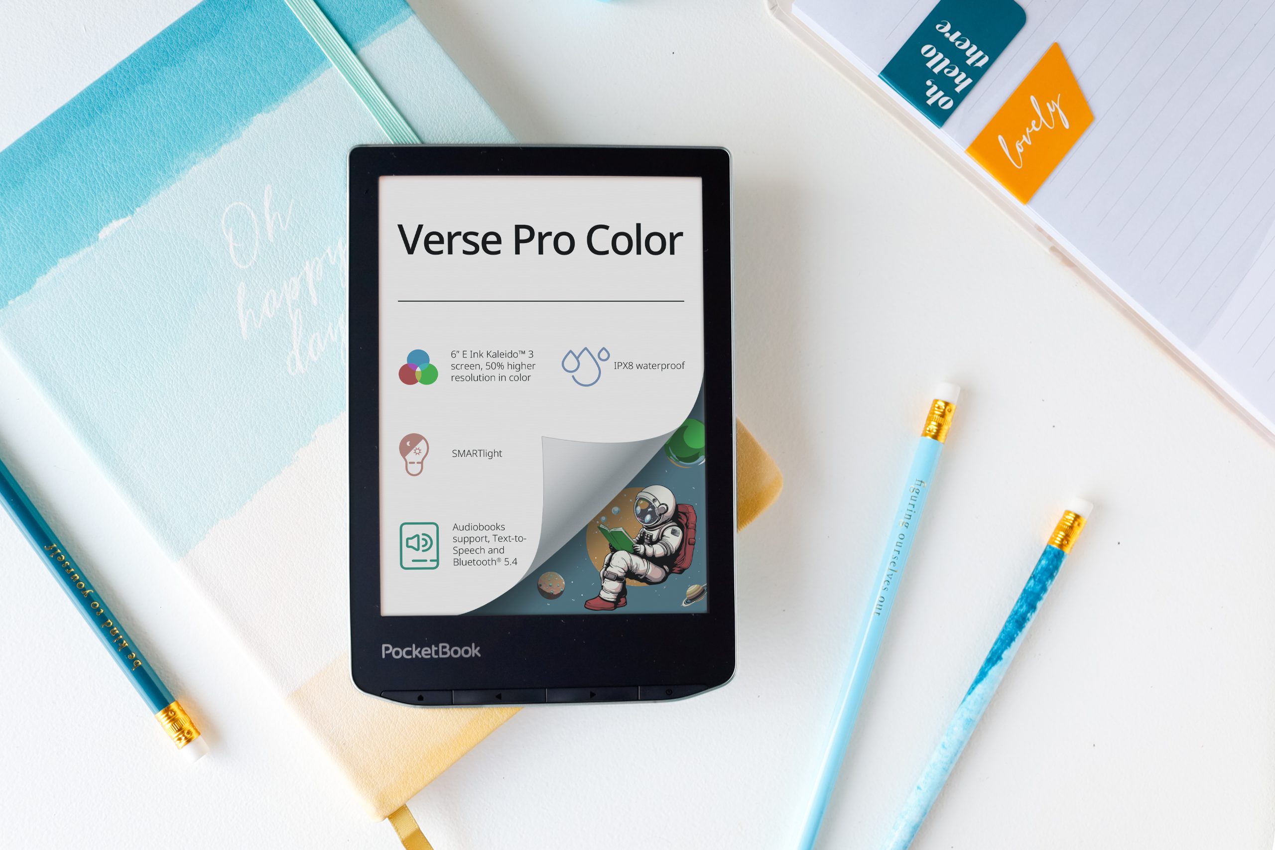 New PocketBook Verse Pro Color e-reader with color display and