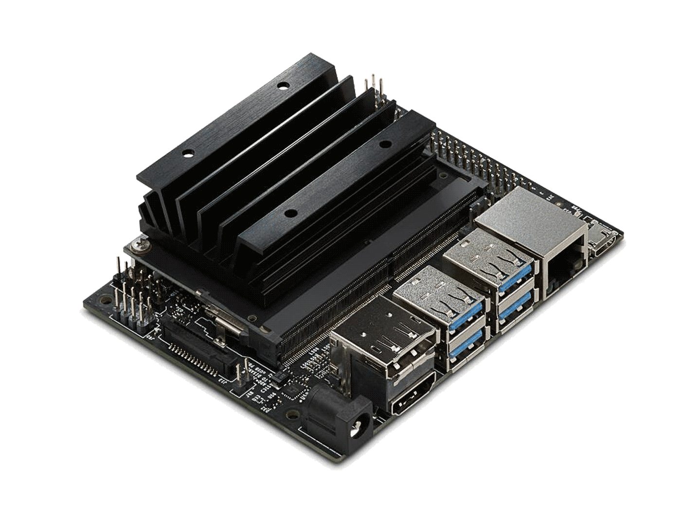The NVIDIA Jetson Nano Developer Kit, a powerful SBC smaller than