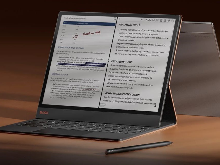 Boox Tab X C Android tablet with color e-ink screen now orderable