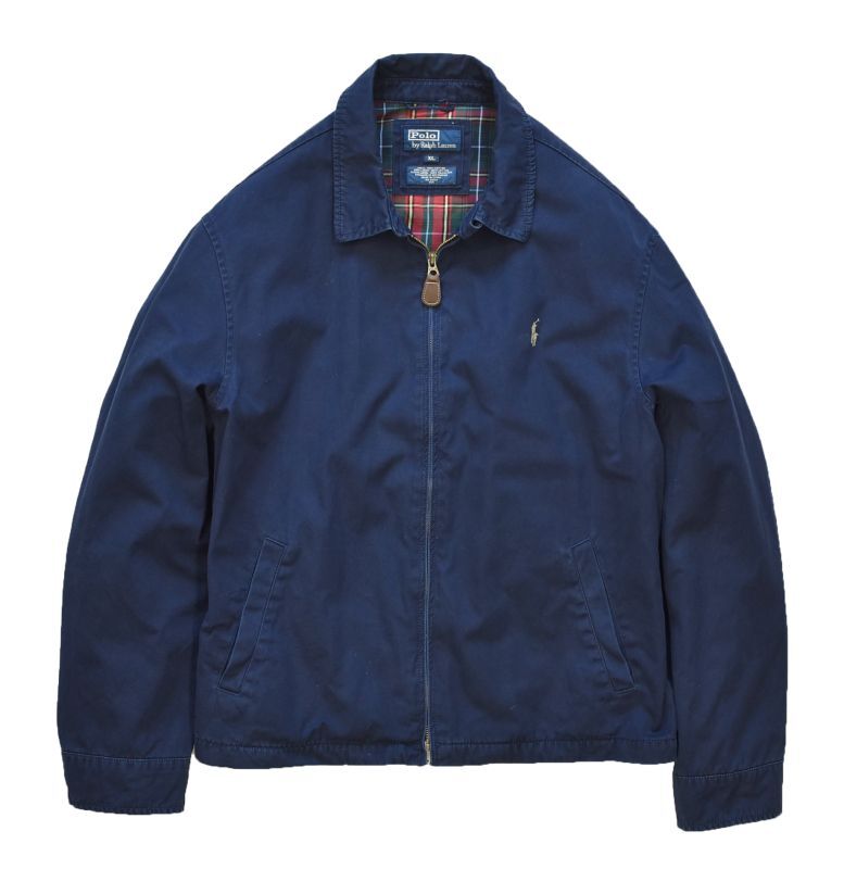 ラルフローレン】【紺】【チェック裏地】【ブルゾン】スウィングトップ