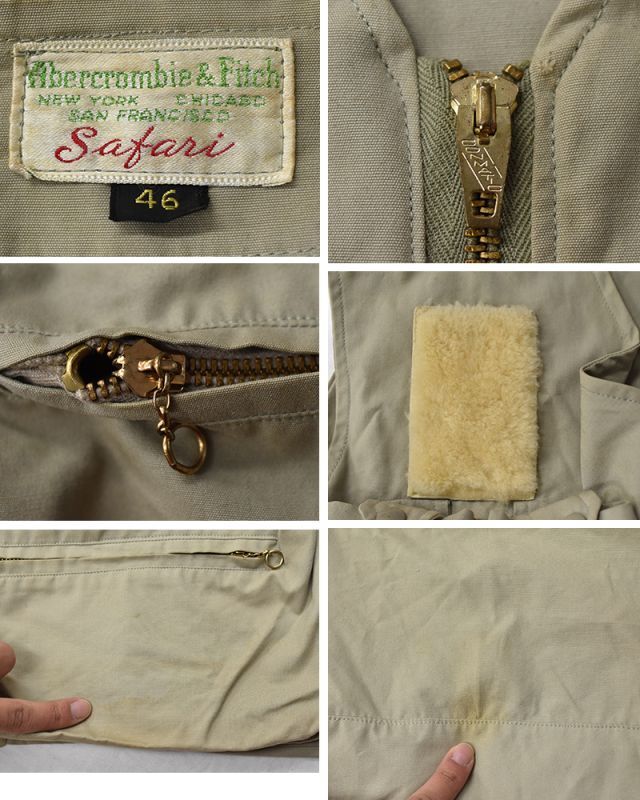 60's【ビンテージ】【Abercrombie&Fitch】【safari】【アバクロンビー
