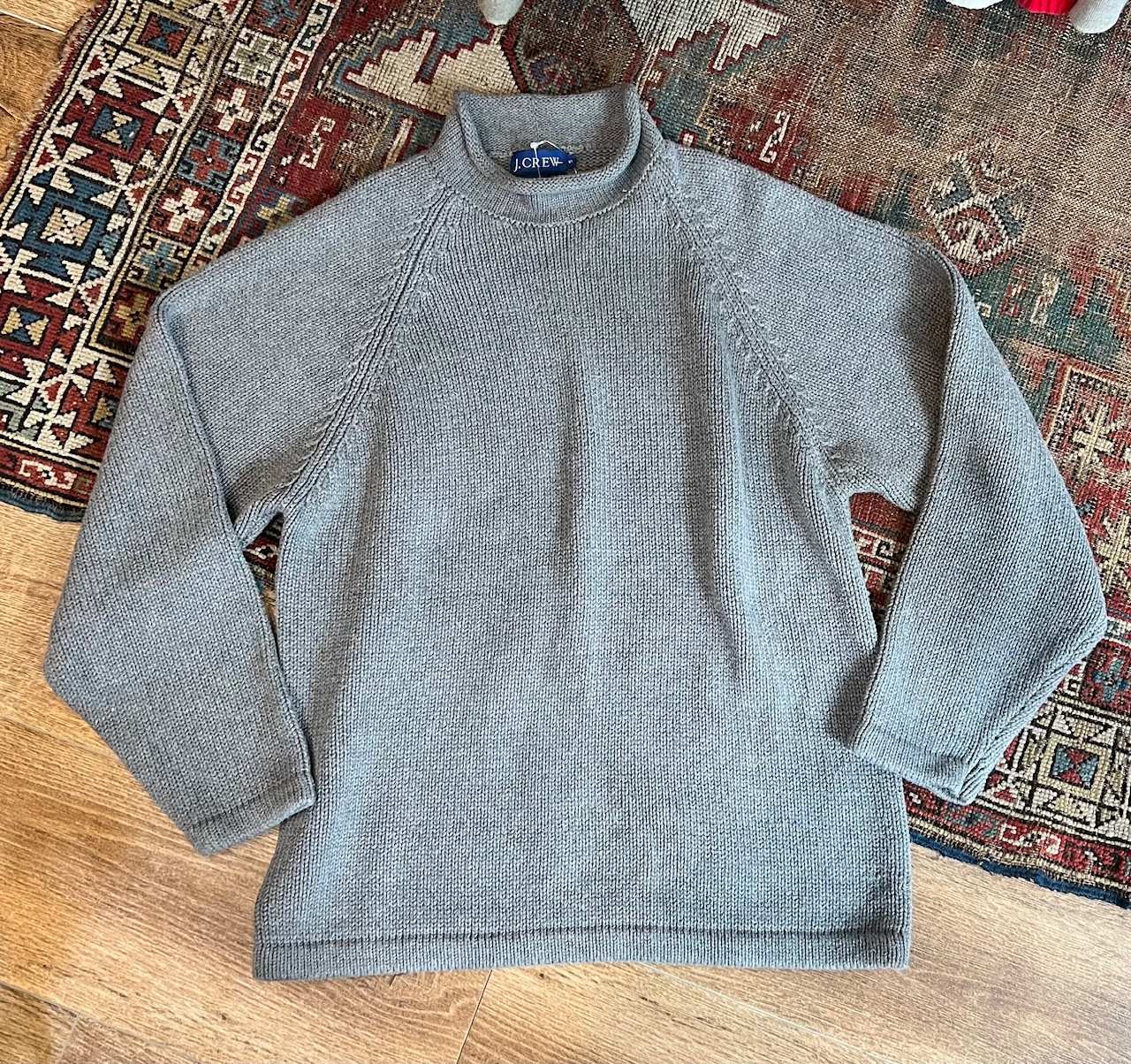 ビンテージ】【J-crew】【Jクルー】【グレー】【ロールネック
