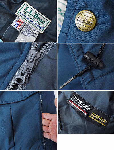 USA製【ビンテージ】【LLビーン】【L.L.bean】【紺】【ゴアテックス